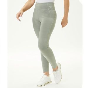 Allbirds Merino Wool Hazy Pine Athletic Leggings Women’s Size XL